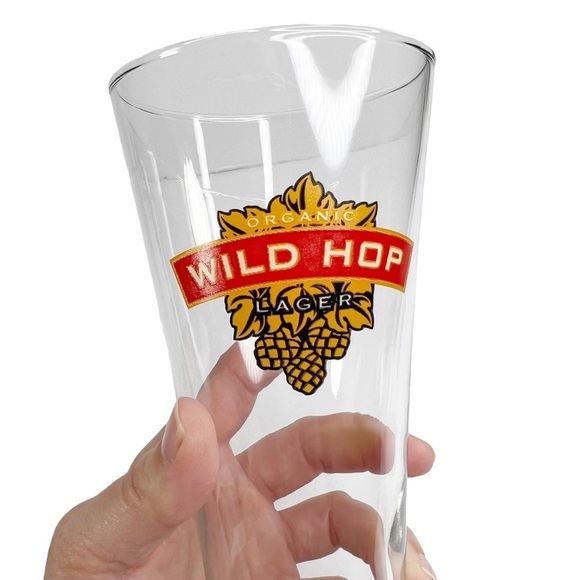 Wild Hop Organic Lager Clear Pilsner Tall Drinking Glass - Picture 5 of 9